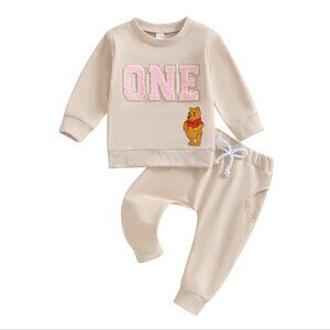 Winnie the Pooh Sweater Pants Pooh First Birthday Pooh Outfit Clothes Leggings